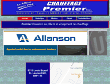 Tablet Screenshot of chauffagepremier.com